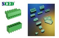 Female Type PCB Plug In Terminal Block 3.81mm 5.08mm Pluggable Green Connector