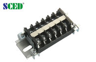 Single Level PCB Rail Mounted Terminal Memblokir Konektor 10.50mm Pitch, 600V 15A