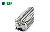 AWG 24 - 10 6.2mm Single Level Compact Din Rail Mount Terminal Blok 300V 32A