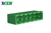 Green PCB Plug Di Blok Terminal Listrik 5.08mm Pitch 300 Voltase 18A