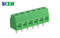 Green 300V 10A PCB Mount Terminal Block Pitch 3.5mm Untuk Penerangan Listrik