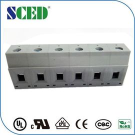 Dek Tunggal Melalui Blok Terminal Panel Konektor Sekat Pitch 6.2mm 2P-24P