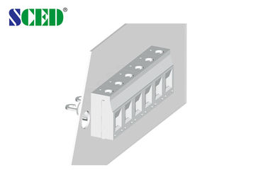 Dek Tunggal Melalui Blok Terminal Panel Pitch 6.2mm 2P-24P