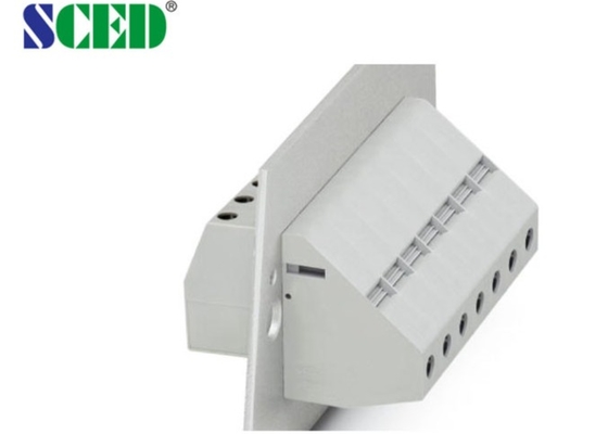 PCB Pluggable 600v 75A Panel Mount Terminal Konektor Lebar 15.1mm