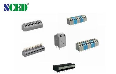 45 Derajat Kawat Inlet Spring Jenis Terminal Blok Pitch 3.50mm 300V 2P - 28P