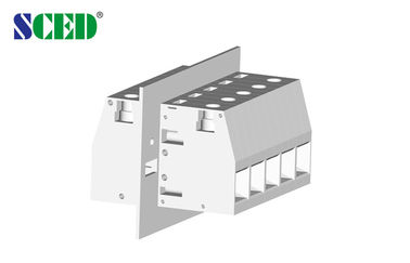 600V 150A Melalui Blok Terminal Panel Pitch 18.8mm 2-24 Tiang Sudut Kanan