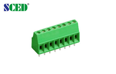 Blok Terminal PCB 2.54mm Kuningan Hijau Kanan Angle Wire Inlet
