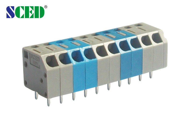 45 Gelar Kawat Inlet Musim Semi Jenis Terminal Blok Pitch 3.50mm 300v 2P-28P