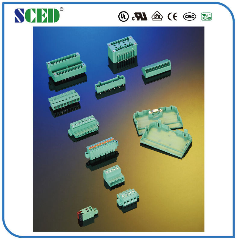 300V 8A Plug In Terminal Block Pitch 3.81mm Sockets Pria Vertikal