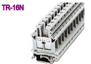 101A Din Rail Terminal Blok 800V 25mm2 Kuningan 12,2mm Terminal Lebar