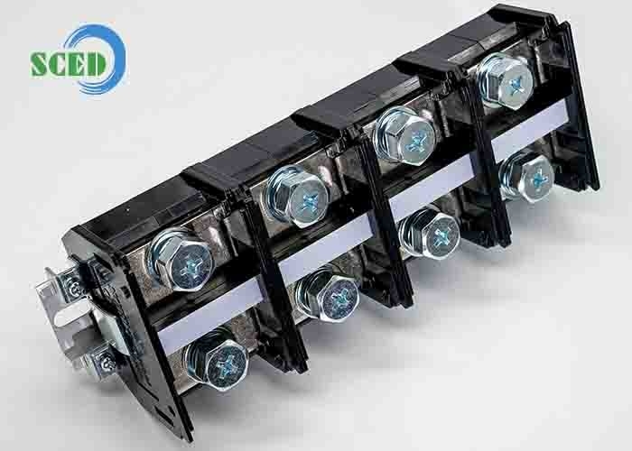 PCB Panel Mount Terminal Block 47.00mm 600V 300A PC Konektor Terminal Sekrup Hitam