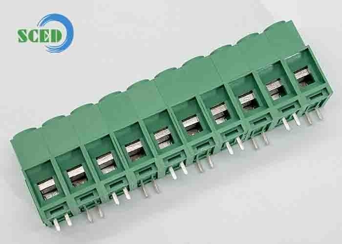 10.16mm 57A Blok Terminal PCB Kuningan Hijau PA66 Nikel Plated