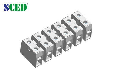 PA66 Isolasi 600V 30A Umpan Melalui Terminal Block Pitch 12.00mm