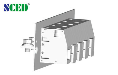 Tembaga Melalui Panel Terminal Blok PA66 UL94 V0 Steel Tin Disepuh