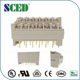 Pagar Strip Gray Barrier Terminal Blok Phosphor Bronze Terminal