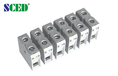 Umpan 50A Melalui Terminal Blok Pitch 13.5mm 2 - 16 Tiang Tembaga