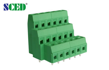 Tembaga PCB sekrup Terminal Blok Triple Levels Euro Tipe Raising Series