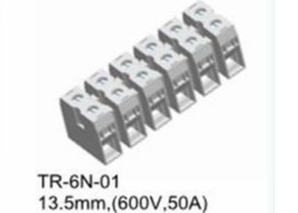 Tembaga 50A Umpan Melalui Terminal Block Pitch 13.5mm 2-16 Poles
