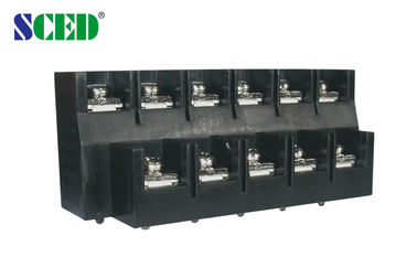 2 Baris 600V / 40A Terminal Daya Blok 11 Tiang 13mm Pitch Brass