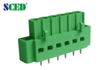 Femae Pluggable Plug In Terminal Block 2 - 22 Poles 18A Screwless Terminal Connector