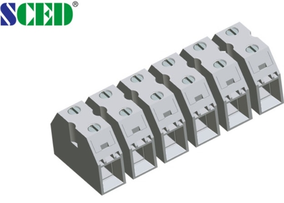 2-16 Tiang 50A Umpan Melalui Terminal Block Pitch 13.5mm Tembaga