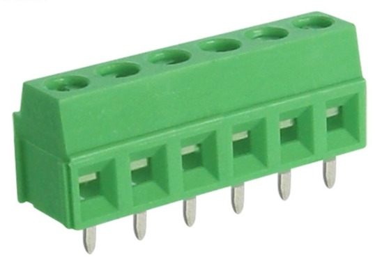 Blok Terminal PCB Merah SCED dengan Tegangan Tahan AC2000V/mnt