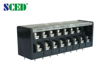 Dual Decks 7.62mm Spacing Electric Barrier Terminal Memblokir PBT Untuk LED Power