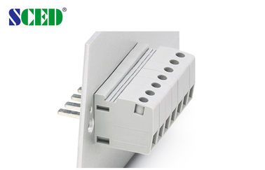 300V 65A Umpan Melalui Blok Terminal UL94-V0 Kuningan M4 PA66 Lebar 10.1mm
