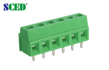 Lapangan 3.5mm 3.81mm PCB Sekrup Terminal Blok Kuningan Terminal Transportasi Hijau