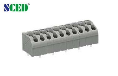 2P - 24P Electrical Spring Clamp Terminal Terminal Pelacak tanpa ceroboh 5.00mm 300V 10A