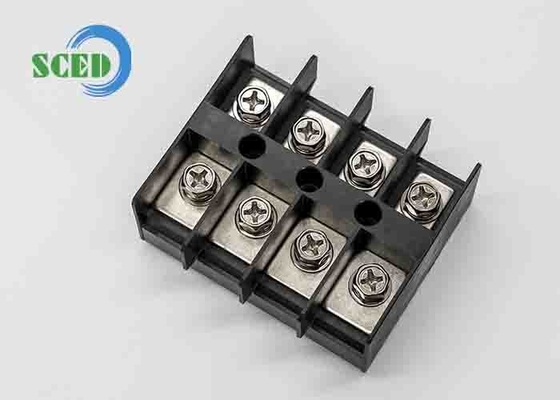 600V 100A High Current Terminal Blocks 20,00mm Tembaga Kanan Angle Wire Terminal