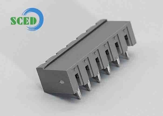 300V 18A Blok Terminal Listrik 5.08mm Pria Header Grey Plug In Blok Terminal