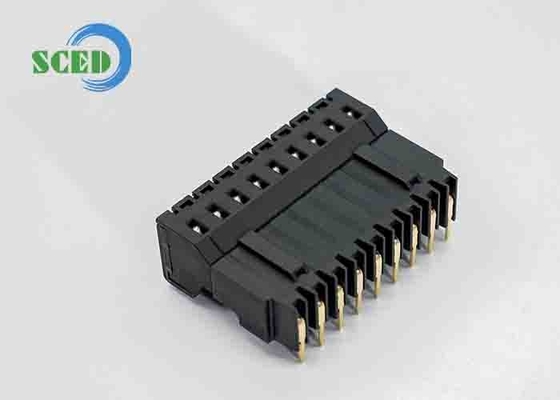 Blok terminal tembaga yang dapat disambungkan laki-laki 5.00mm 300V 14.5A untuk desain fleksibel PA66 + 25% GF