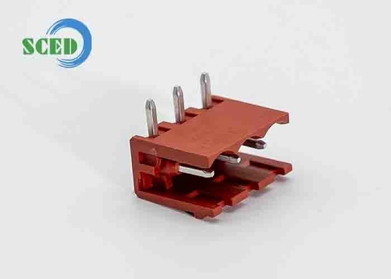 Pitch 5.00mm 300V 18A 2-22P Pria Header PCB Colokan Konektor Blok Terminal Merah
