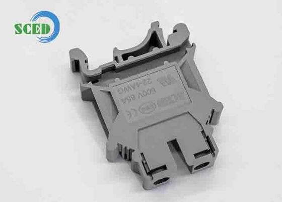 600V tegangan nominal 30A arus nominal Din Rail terminal blok dengan bahan plastik PA dan tidak abnormal Dalam 1 menit