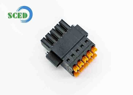 2-24 Kontak Blok Terminal Din Rail Terbuat dari Perunggu Fosfor tahan lama untuk kinerja tahan lama