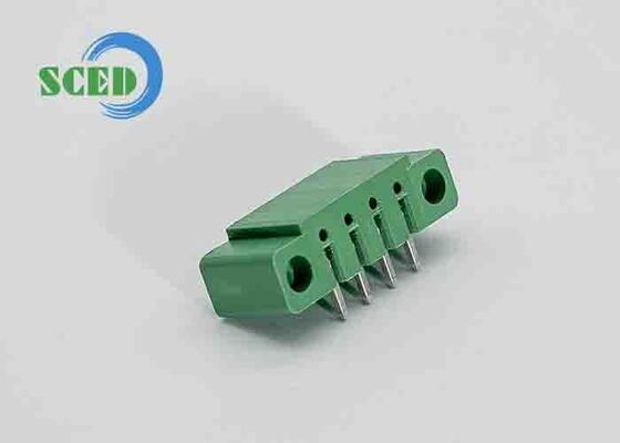 Terminal Block Plug-in 10A dengan Tegangan Tahan 3000V AC/menit dan Sangkar Klem Kuningan untuk Transmisi Sinyal yang Aman