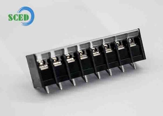 Konektor Terminal Berukuran 25mm2 Blok Terminal Penghalang UL94V0 Kelas Inflammabilitas Ideal untuk panel listrik