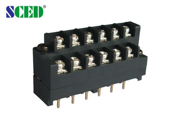 15A Barrier Terminal Block, Double Levels Pitch 7.62mm Terminal Power Blocks