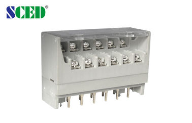 Double Level Barrier Terminal Block Temperatur Tinggi 300V 15A Pitch 7.62mm