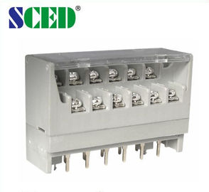 Dengan Cover Dual Row Terminal Listrik Blok M3 Kuningan Terminal Jarak 7.62mm