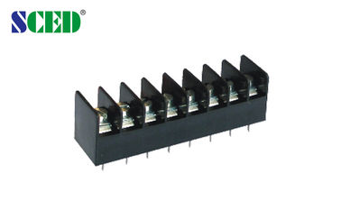 10A Tegangan Tinggi Barrier Terminal Block Connectors Pitch 6.35mm 18 AWG - 22 AWG