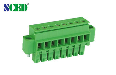 Terminal Listrik Pluggable Blok Pitch 3.81mm 300v Flange Single Screw