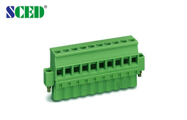 Adaptor PCB Wanita Di Terminal Block 300V 18A Din Rail Dengan 2P - 22P
