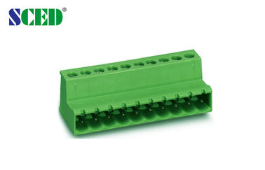 Lapangan 5.08mm Plug - in Terminal Blok 300V 18A 2P - 22P Plug Terminal Blok Plug Laki - laki