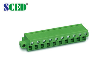 Pitch 7.62mm Plug - in Terminal Block 300V 18A 2P - 14P Plug Female