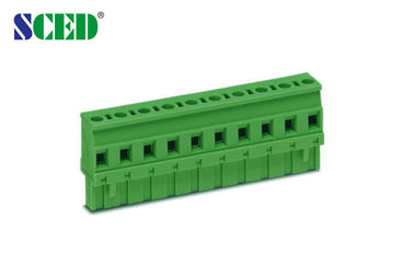 Pasang Konektor Plug - in Terminal Blok Wanita 7.62mm 300V 18A 2P - 16P