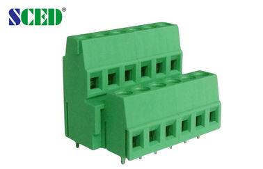 2 Level Hijau Warna PCB Screw Terminal Block Power Connector
