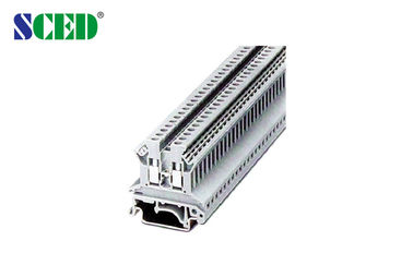 Terminal lebar 4.2mm 300V 15A Din Rail Terminal Blocks