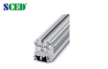 Lebar terminal 5.2mm Din Rail Terminal Blocks 150V 20A AWG 30 - 12